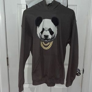 Mens Panda Hoodie Sweatshirt